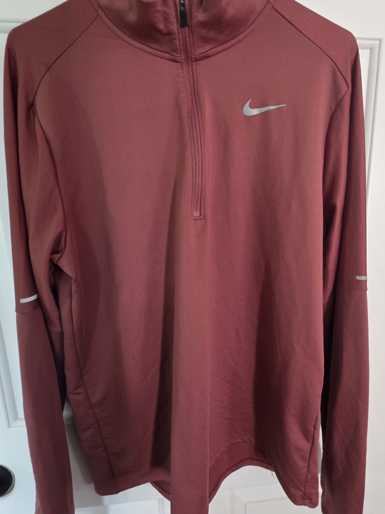 Nike Jackets & Blazers - Nike Unisex Maroon Dri-FIT Half-Zip Pullover Jacket